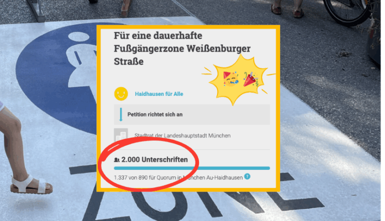 2000 Mal JA zur Fußgängerzone!